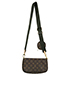 Multi Pochette Accessoires, £1,850, Handbags, Brown/Green, Coated Canvas, Back view